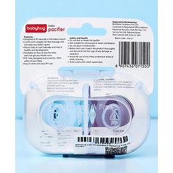 Babyhug Pacifier with PP Case Pack of 2 - Purple Blue