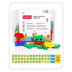 Babyhug Magnetic Letter & Numbers 49 pieces Set Without Board