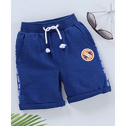 Babyhug Cotton Shorts HD Surfing Print - Blue