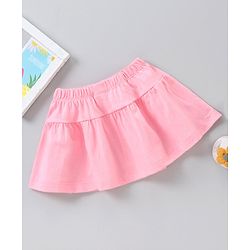 Babyhug Mid Thigh Length Skirt Butterfly Print - Pink