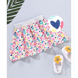 Babyhug Skirt Floral Print - Multicolour