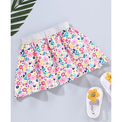 Babyhug Skirt Floral Print - Multicolour