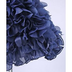 Babyhug Sleeveless Sequin Detailing Frock - Navy Blue