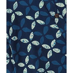 Babyhug Full Sleeves Ethnic Kurta Pajama - Blue (Print on Neck May Vary)