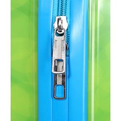 Babyhug Kid's Expandable Trolley Bag Ball Print Green - 18 Inches| Shock Resistant| Telescopic Handle| Water Resistant| Easy Zipper Closure| Durable Wheels