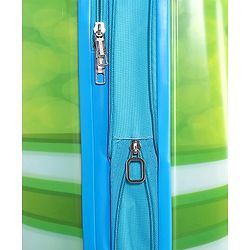 Babyhug Kid's Expandable Trolley Bag Ball Print Green - 18 Inches| Shock Resistant| Telescopic Handle| Water Resistant| Easy Zipper Closure| Durable Wheels