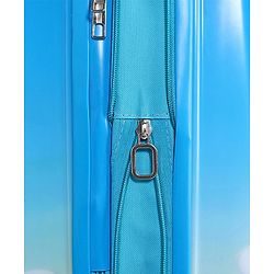 Babyhug Kid's Expandable Trolley Bag Aeroplane Print Blue - 18 Inches| Shock Resistant| Telescopic Handle| Water Resistant| Easy Zipper Closure| Durable Wheels