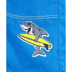 Babyhug Mid Thigh Shorts Dolphin Print - Blue