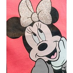 Babyhug Half Sleeves T-shirt Disney Print - Pink