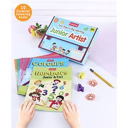 Babyhug First Step to Big Learning Junior Artist Colouring Books Pack of 10 - English