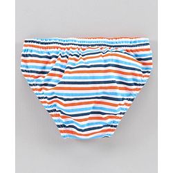 Babyhug 100% Cotton Brief Car Print Pack of 3 - Orange