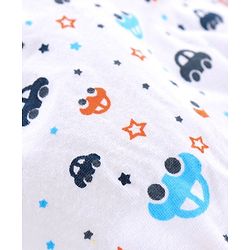 Babyhug 100% Cotton Brief Car Print Pack of 3 - Orange