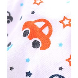 Babyhug 100% Cotton Brief Car Print Pack of 3 - Orange