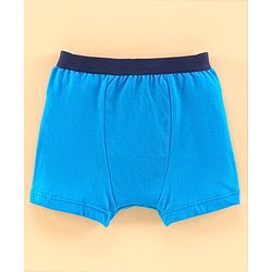 Babyhug 100% Cotton Briefs Pack of 3 - Blue & Grey