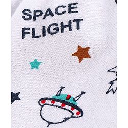 Babyhug 100% Cotton Briefs Space Print Pack of 3 - Navy Blue
