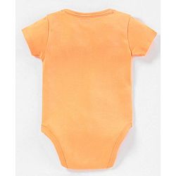 Babyhug Half Sleeves 100% Cotton Onesies Animal Print Pack of 5 - Red Orange Yellow Green Blue