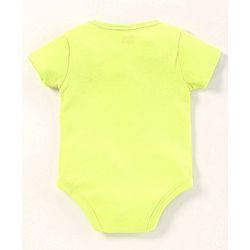 Babyhug Half Sleeves 100% Cotton Onesies Animal Print Pack of 5 - Red Orange Yellow Green Blue