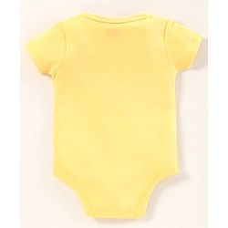 Babyhug Half Sleeves 100% Cotton Onesies Animal Print Pack of 5 - Red Orange Yellow Green Blue