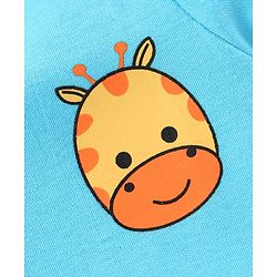 Babyhug Half Sleeves 100% Cotton Onesies Animal Print Pack of 5 - Red Orange Yellow Green Blue