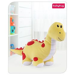 Babyhug Dinosaur Soft Toy Yellow - Height 28 cm