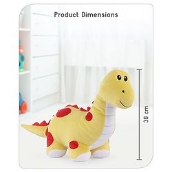 Babyhug Dinosaur Soft Toy Yellow - Height 28 cm