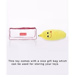 Babyhug Cute Banana Premiun Plush Toy cum Cushion  - Height 44 cm