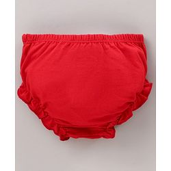 Babyhug 100% Cotton Bloomer Dot Print Pack of 2 - Red and White