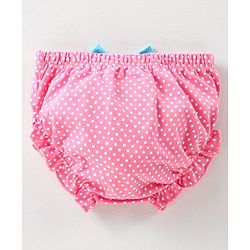 Babyhug 100% Cotton Bloomer Polka Dot Print - Pack of 2 - Pink Blue