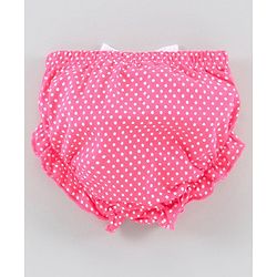 Babyhug 100% Cotton Bloomer Polka Dot Print - Pack of 2 - Pink Green