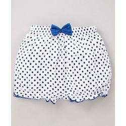 Babyhug 100% Cotton Bloomers Polka Dot Print Pack of 2 - Blue Red