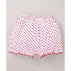 Babyhug 100% Cotton Bloomers Polka Dot Print Pack of 2 - Blue Red