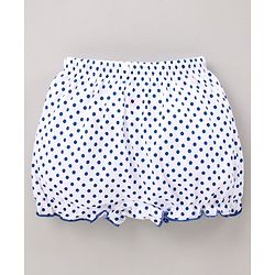 Babyhug 100% Cotton Bloomers Polka Dot Print Pack of 2 - Blue Red