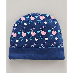 Babyhug 100% Cotton Cap Pack of 2 - Blue Pink