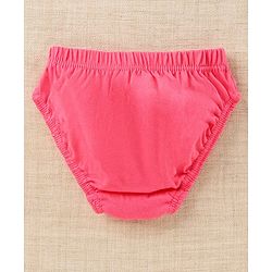 Babyhug 100% Cotton Antibacterial Finish Printed Panties Pack of 3 - Blue White Pink