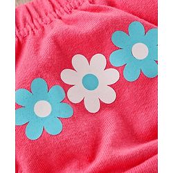 Babyhug 100% Cotton Antibacterial Finish Printed Panties Pack of 3 - Blue White Pink