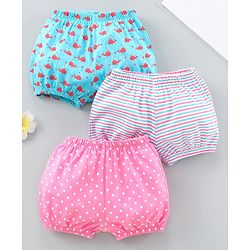 Babyhug Bloomer Printed Pack of 3 - Multicolor