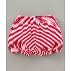 Babyhug 100% Cotton Bloomer Floral Pack of 3 - Red Blue