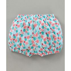 Babyhug 100% Cotton Bloomer Floral Pack of 3 - Red Blue