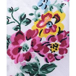 Babyhug Mid Thigh Shorts Floral Print - White