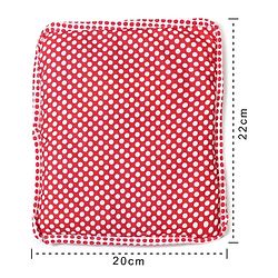 Babyhug Polka Dotted Mustard Seed Infant Pillow - Red