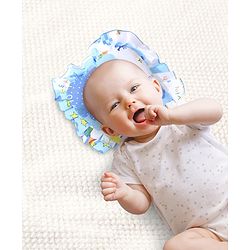 Babyhug Cotton Jumbo Semi Circular Pillow - Blue(Print May Vary)