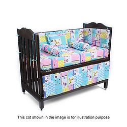 Babyhug Sleepwell Cot Bedding Set - Blue