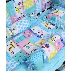Babyhug Sleepwell Cot Bedding Set - Blue