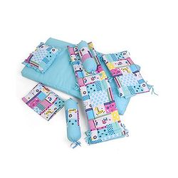Babyhug Sleepwell Cot Bedding Set - Blue