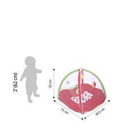 Babyhug Twist N Fold Move N Play Activity Gym Pony With Mosquito Net