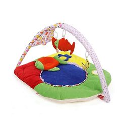 Babyhug Premium Play Gym With Fish Toy & Pillow   -Multicolor