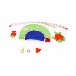 Babyhug Premium Play Gym With Fish Toy & Pillow   -Multicolor