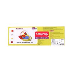 Babyhug Premium Play Gym With Fish Toy & Pillow   -Multicolor