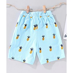 Babyhug Printed Shorts - Blue