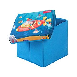 Babyhug Sto-Sit Foldable Storage Box Submarine Print - Blue